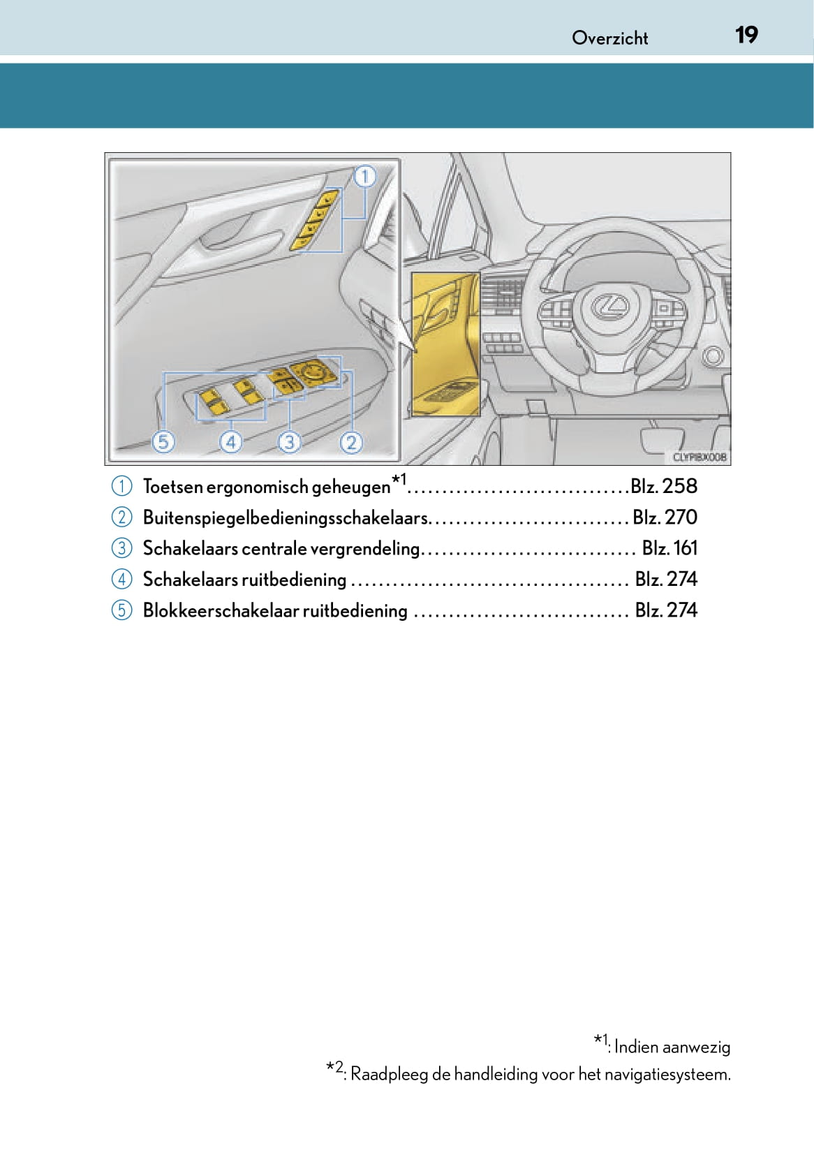 2017-2019 Lexus RX 450h/RX 450hL Bedienungsanleitung | Niederländisch