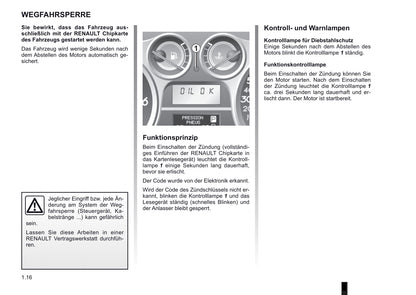 2009-2010 Renault Vel Satis Owner's Manual | German