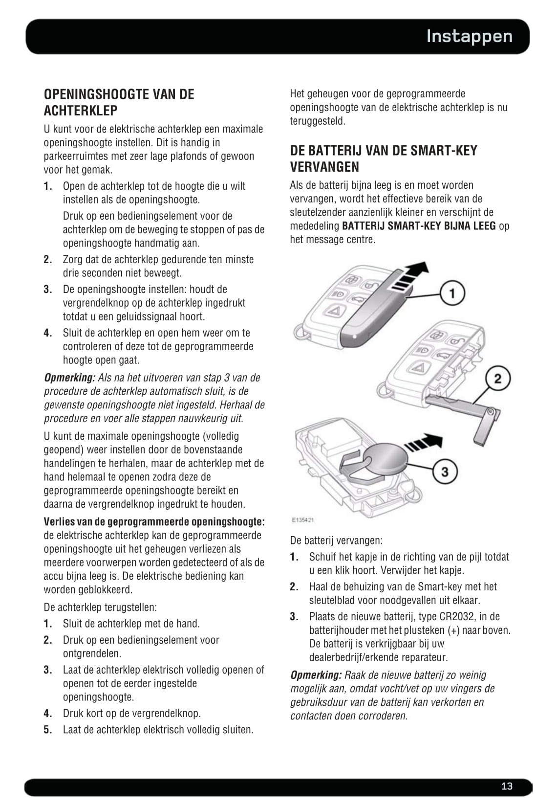 2012-2013 Land Rover Range Rover Sport Owner's Manual | Dutch