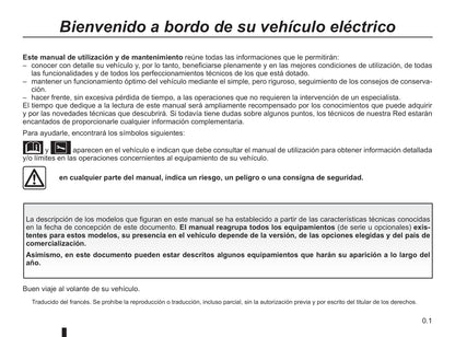 2018-2019 Renault Twizy Bedienungsanleitung | Spanisch