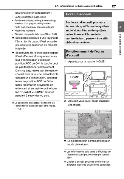 Toyota Rav4 Navigation / Multimediasysteem Guide d'utilisation 2019 - 2023