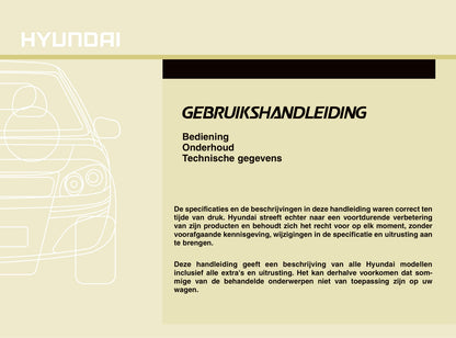 2010-2011 Hyundai Santa Fe Bedienungsanleitung | Niederländisch