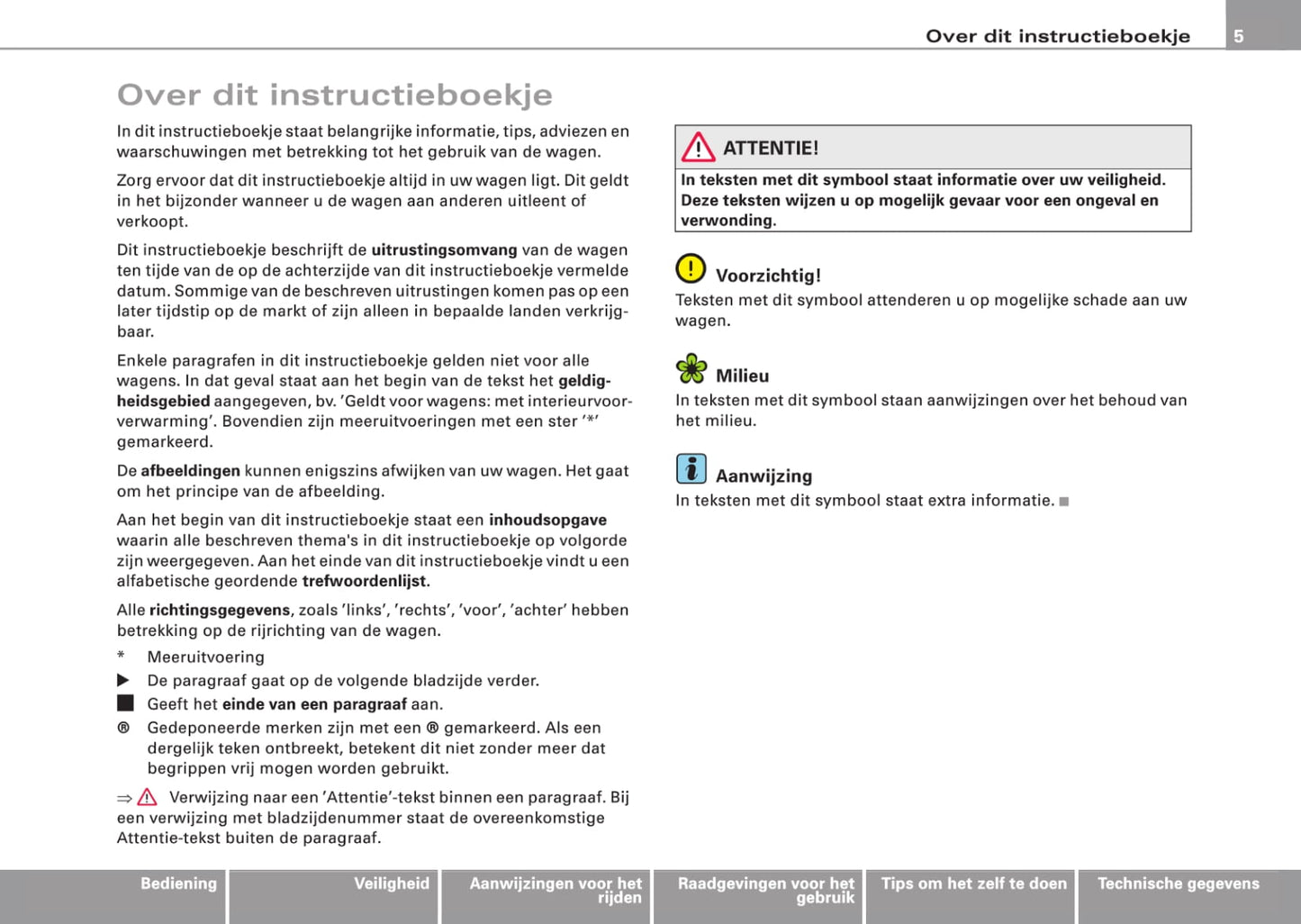 2008-2011 Audi A6 Allroad Quattro Owner's Manual | Dutch