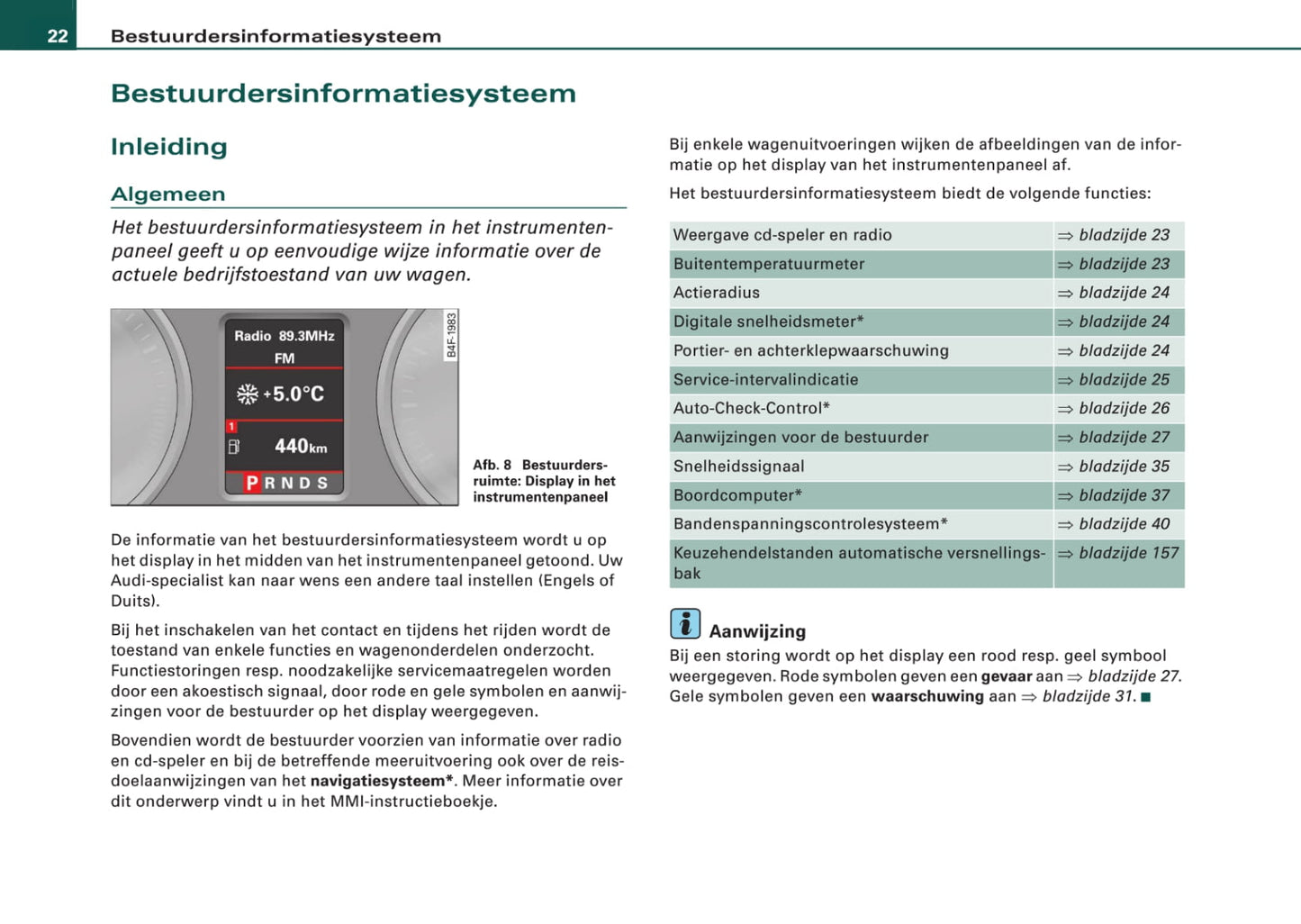 2008-2011 Audi A6 Allroad Quattro Owner's Manual | Dutch