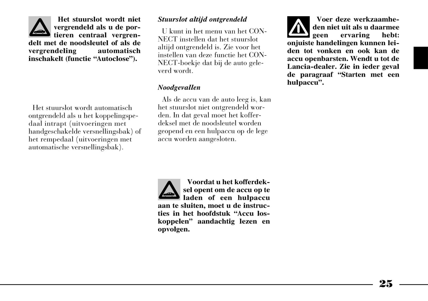 2002-2008 Lancia Thesis Owner's Manual | Dutch