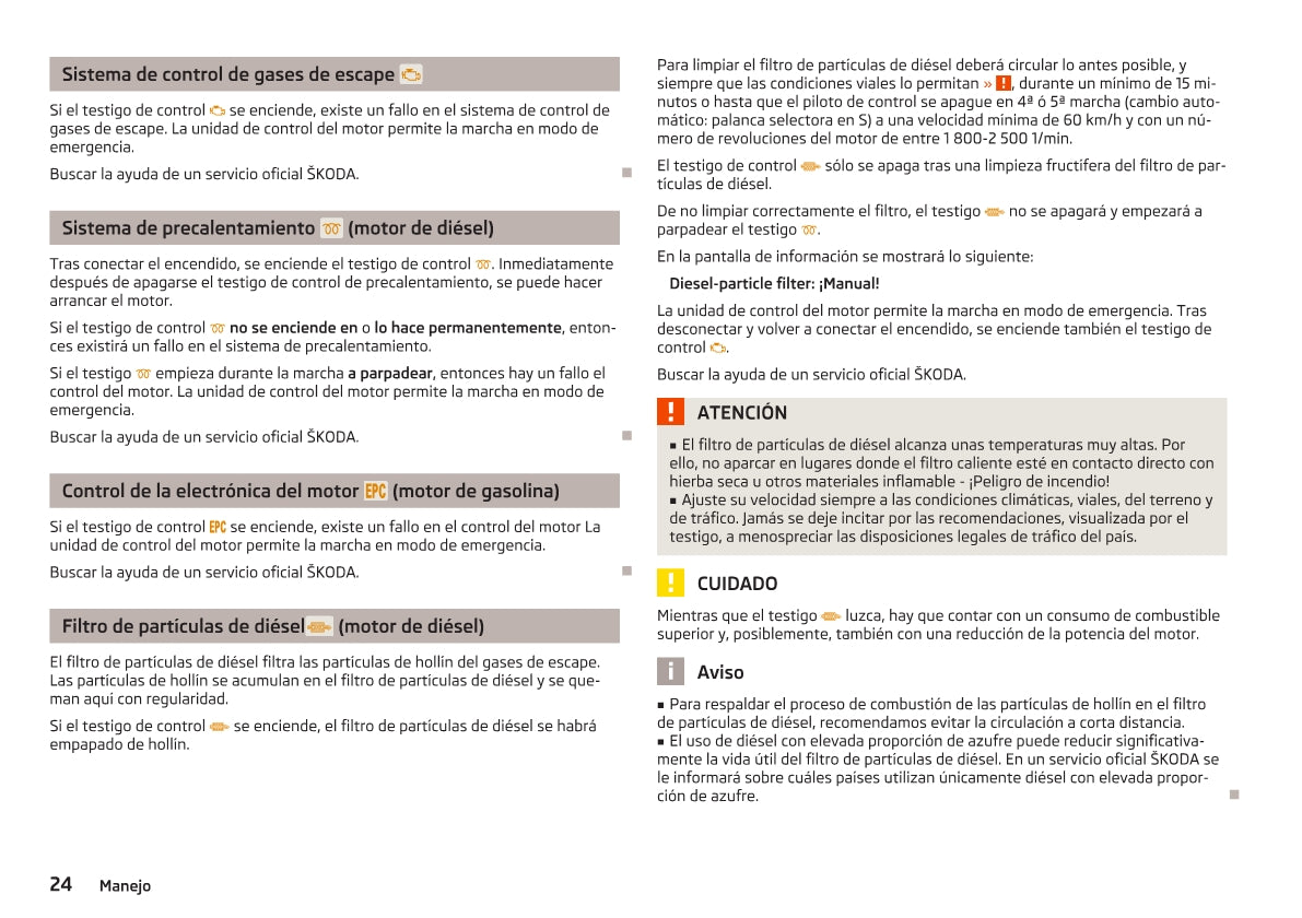 2012-2013 Skoda Superb Owner's Manual | Spanish