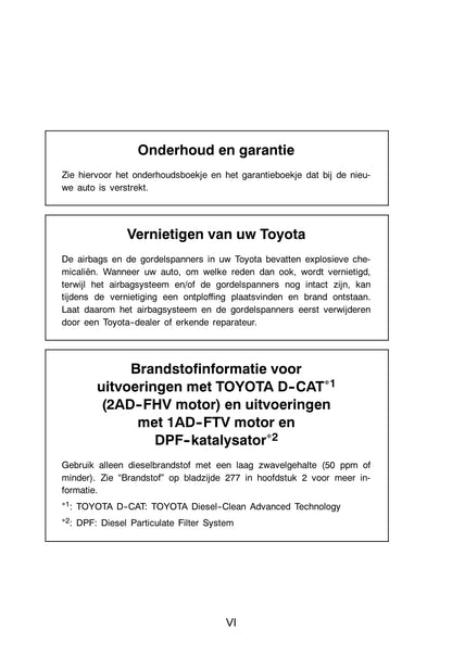 2006-2008 Toyota Avensis Bedienungsanleitung | Niederländisch