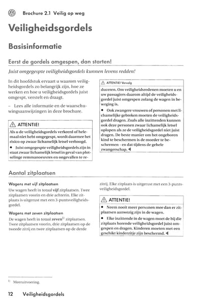 2004-2010 Volkswagen Caddy Owner's Manual | Dutch