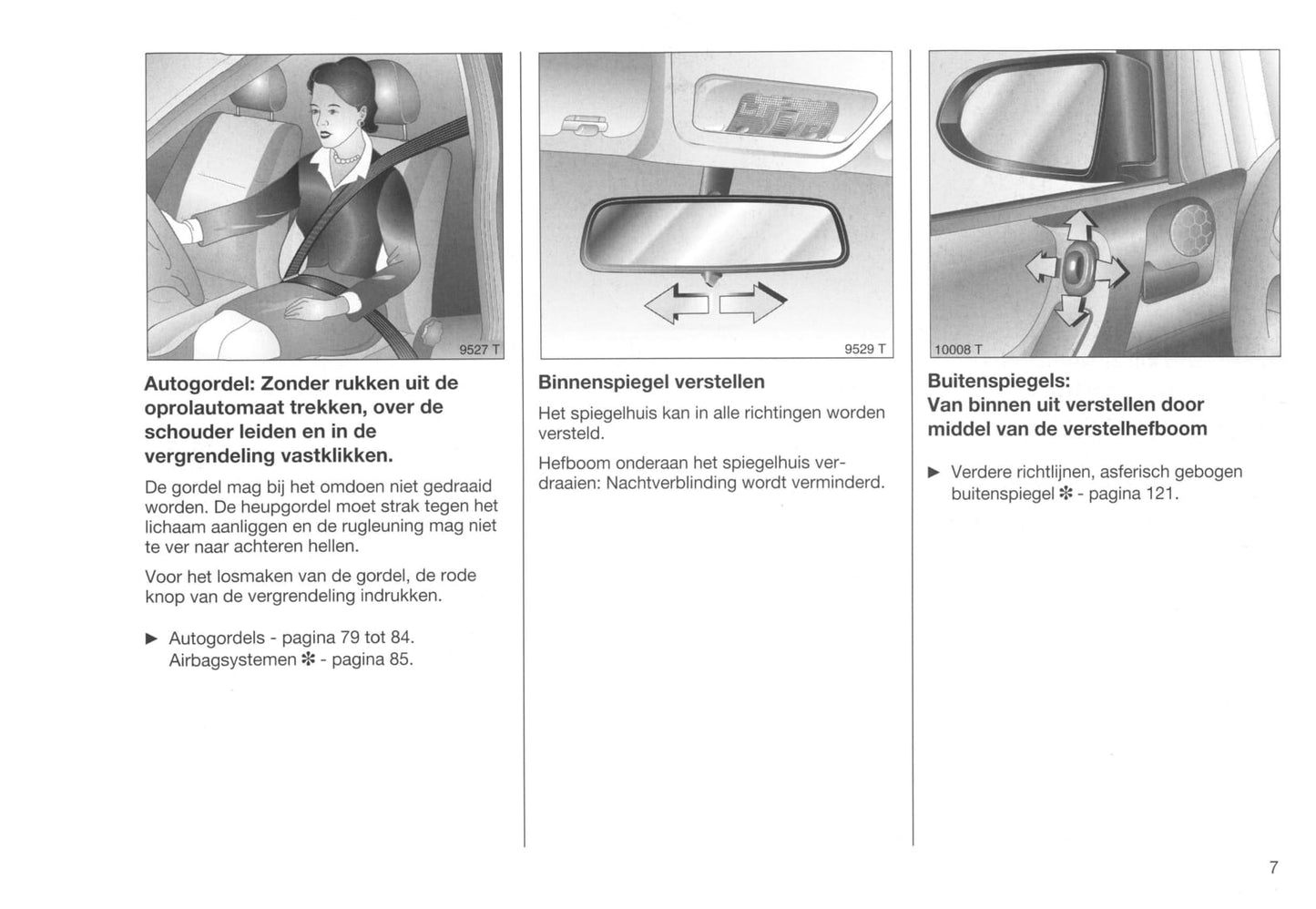 1999-2001 Opel Zafira Bedienungsanleitung | Niederländisch