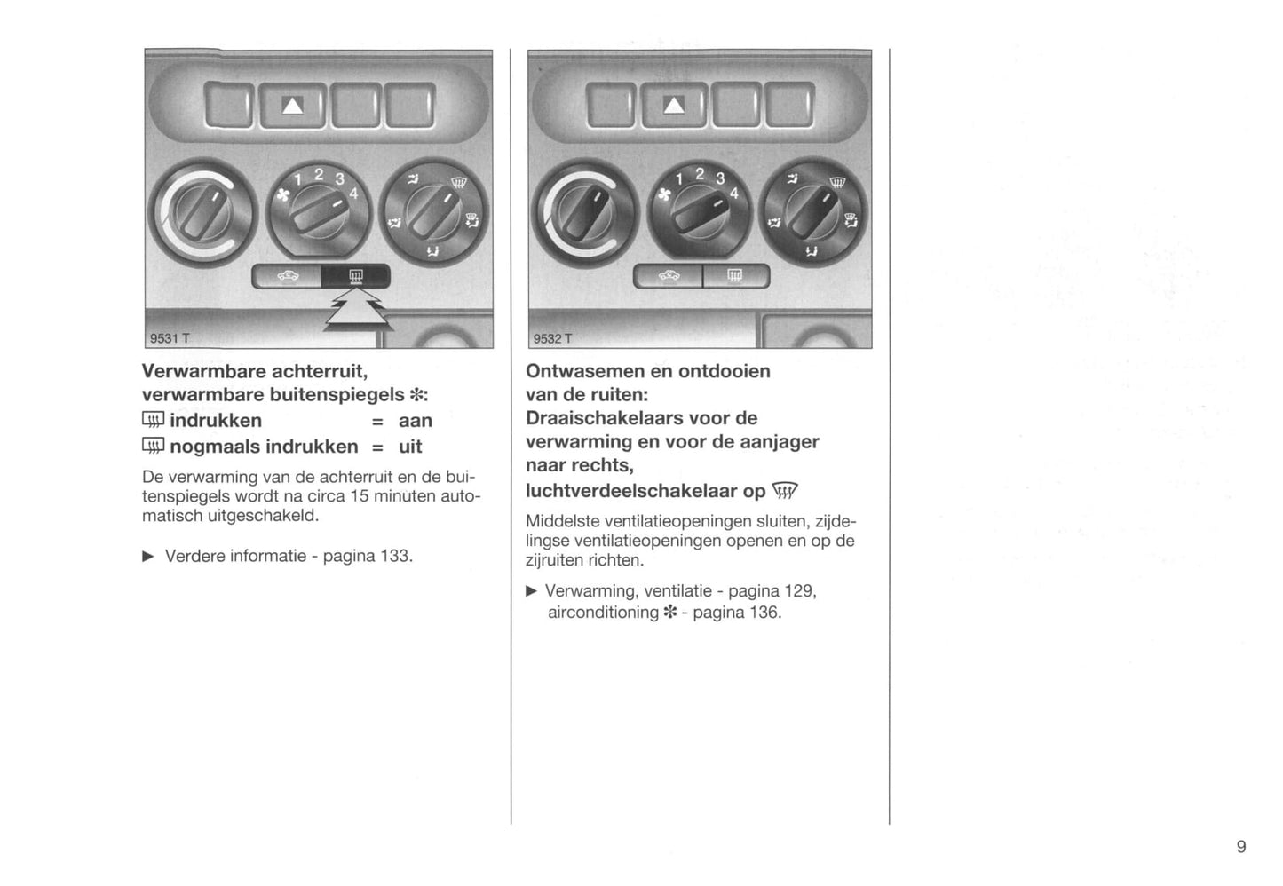 1999-2001 Opel Zafira Bedienungsanleitung | Niederländisch