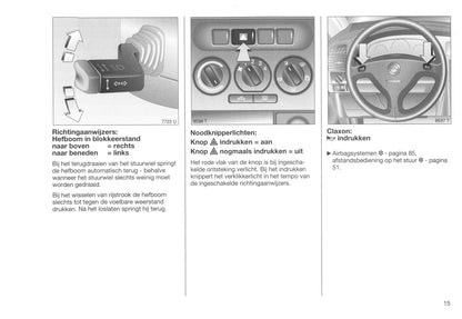 1999-2001 Opel Zafira Owner's Manual | Dutch