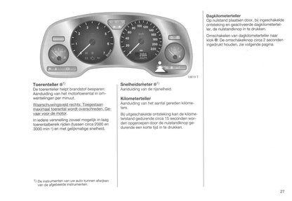 1999-2001 Opel Zafira Owner's Manual | Dutch