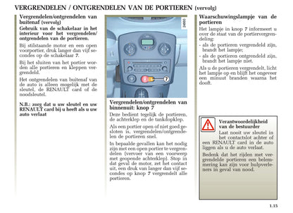 2005-2007 Renault Clio Bedienungsanleitung | Niederländisch