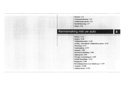 2007-2008 Kia Cee'd Owner's Manual | Dutch