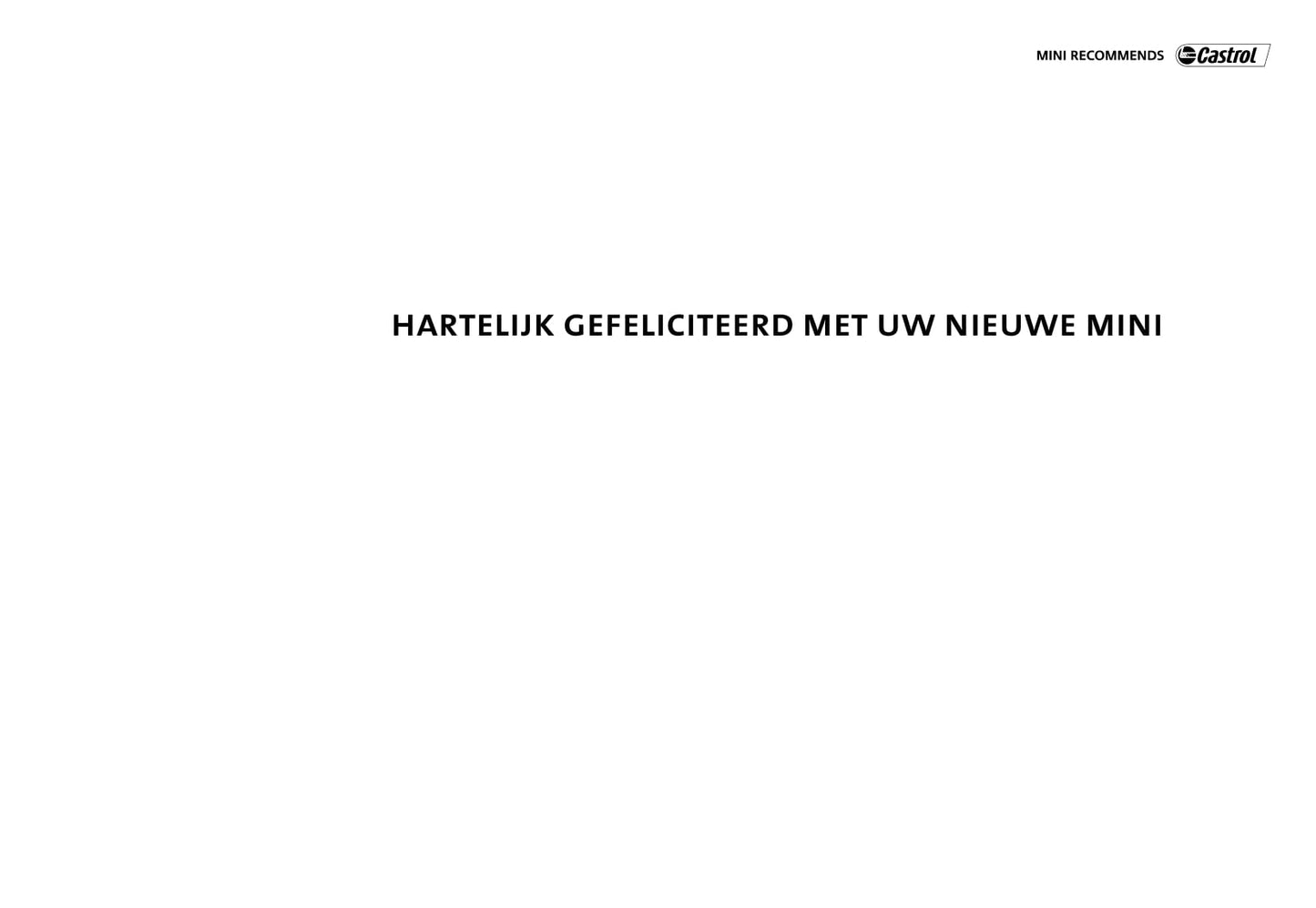 2001-2006 Mini Cooper/One Bedienungsanleitung | Niederländisch