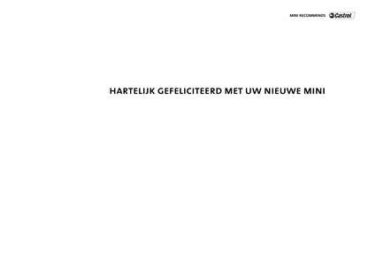 2001-2006 Mini Cooper/One Bedienungsanleitung | Niederländisch