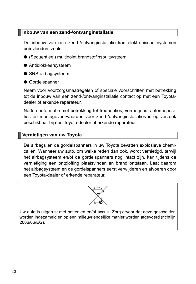 2013-2014 Toyota Aygo Bedienungsanleitung | Niederländisch