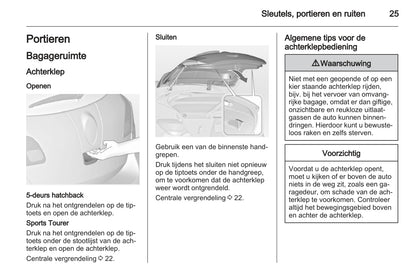 2012 Opel Astra Owner's Manual | Dutch