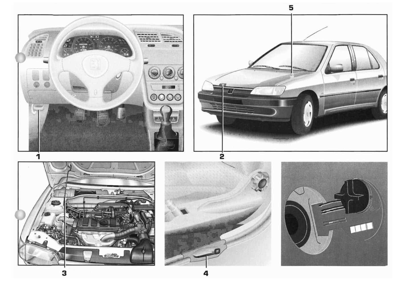 1994-1997 Peugeot 306 Owner's Manual | Dutch