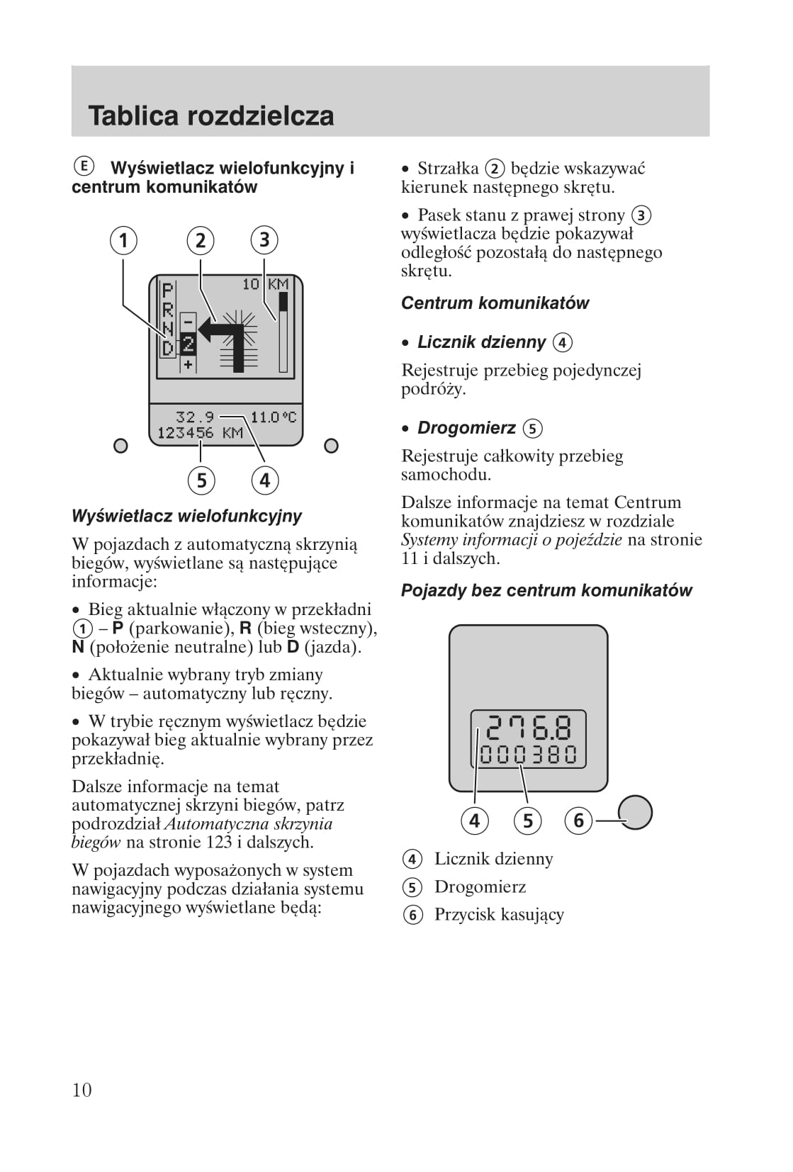 2008-2011 Ford Focus Owner's Manual | Polish