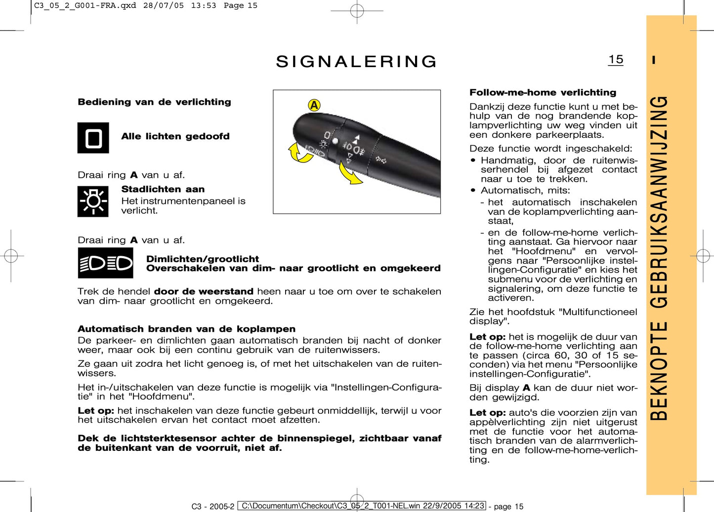 2005-2007 Citroën C3 Bedienungsanleitung | Niederländisch