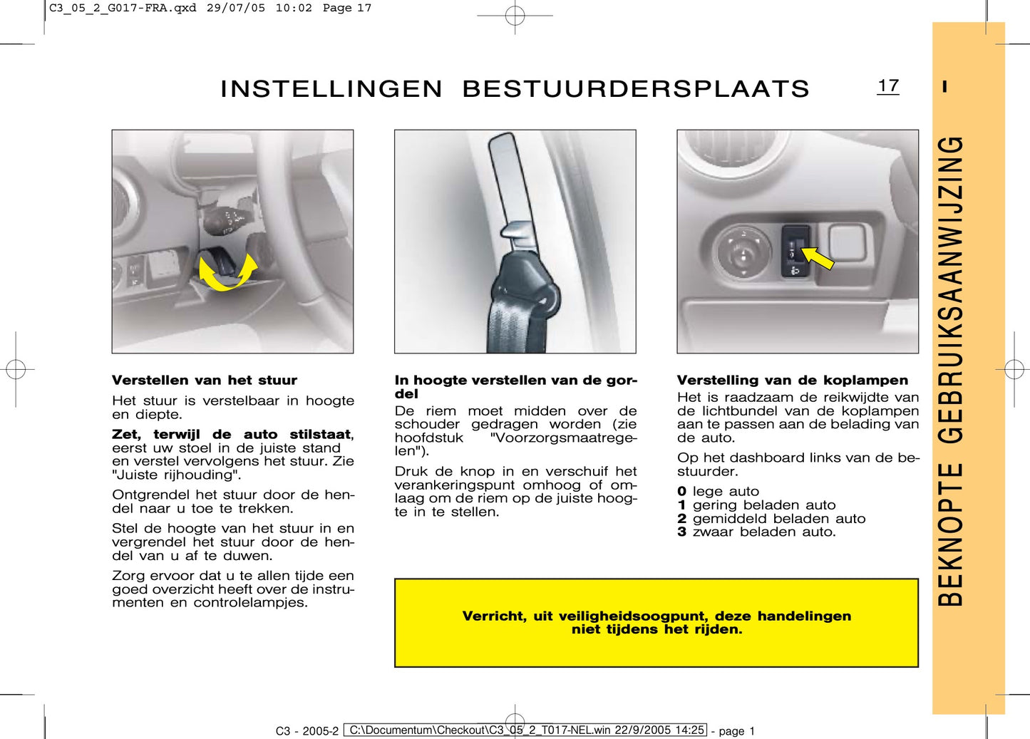 2005-2007 Citroën C3 Bedienungsanleitung | Niederländisch