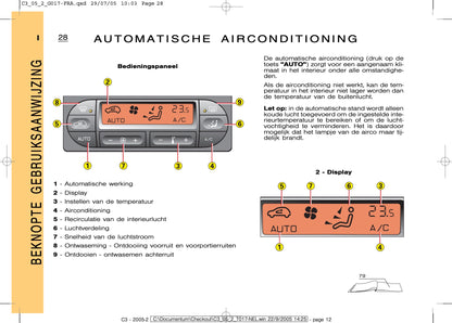 2005-2007 Citroën C3 Owner's Manual | Dutch