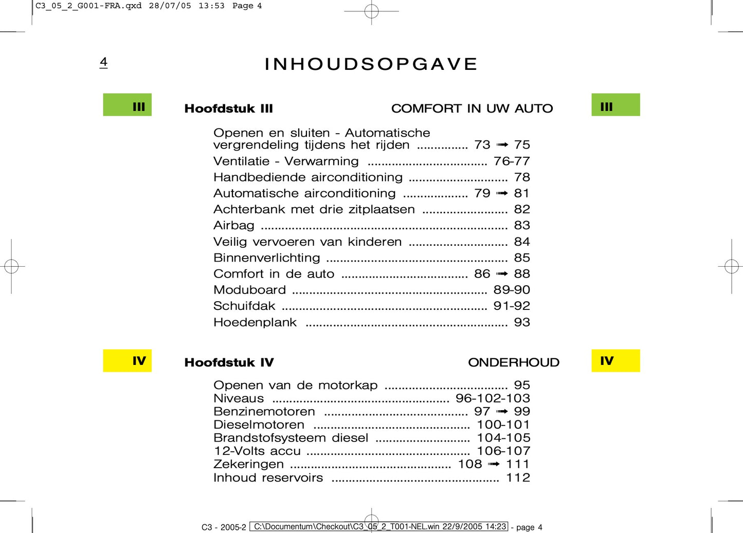 2005-2007 Citroën C3 Bedienungsanleitung | Niederländisch