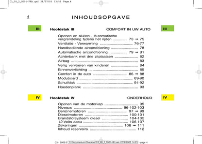 2005-2007 Citroën C3 Bedienungsanleitung | Niederländisch