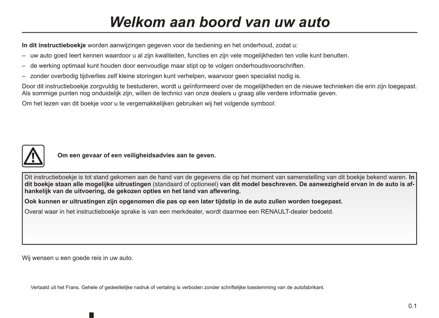 2011-2012 Renault Scénic Owner's Manual | Dutch