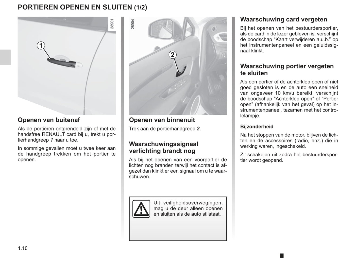 2011-2012 Renault Scénic Owner's Manual | Dutch