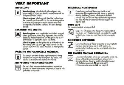 2008-2014 Alfa Romeo MiTo Owner's Manual | English