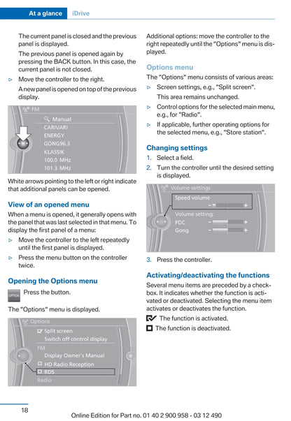 2012 BMW X3 Owner's Manual | English