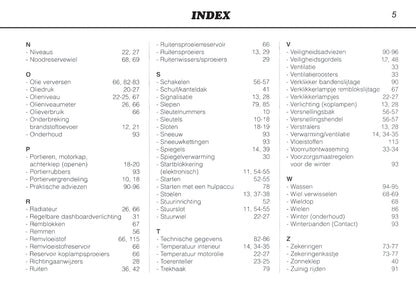 1996-2000 Peugeot 106 Bedienungsanleitung | Niederländisch