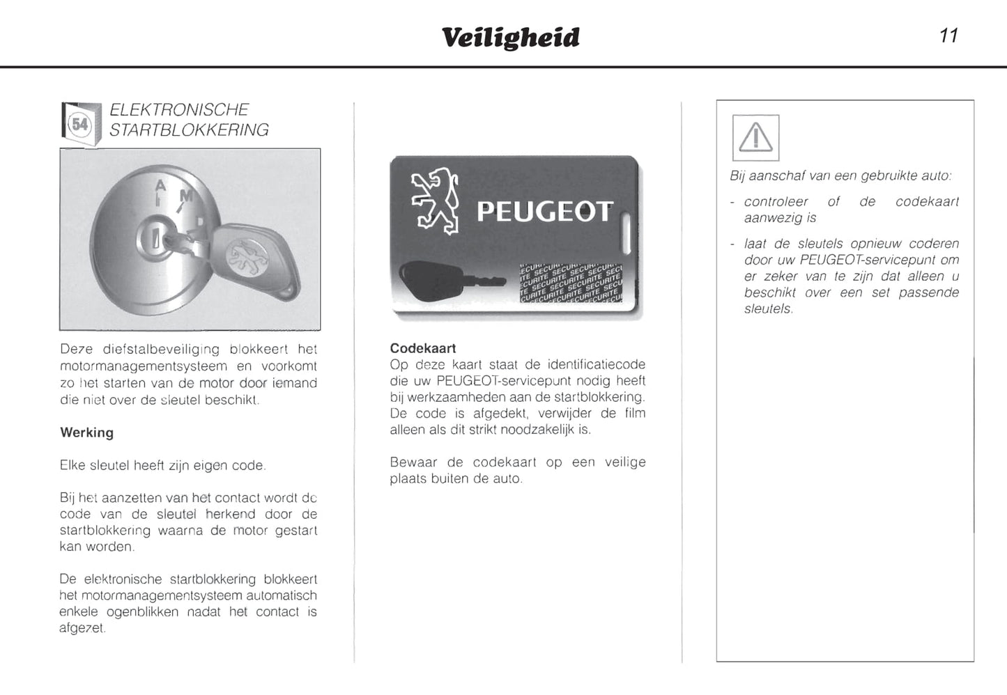 1996-2000 Peugeot 106 Bedienungsanleitung | Niederländisch