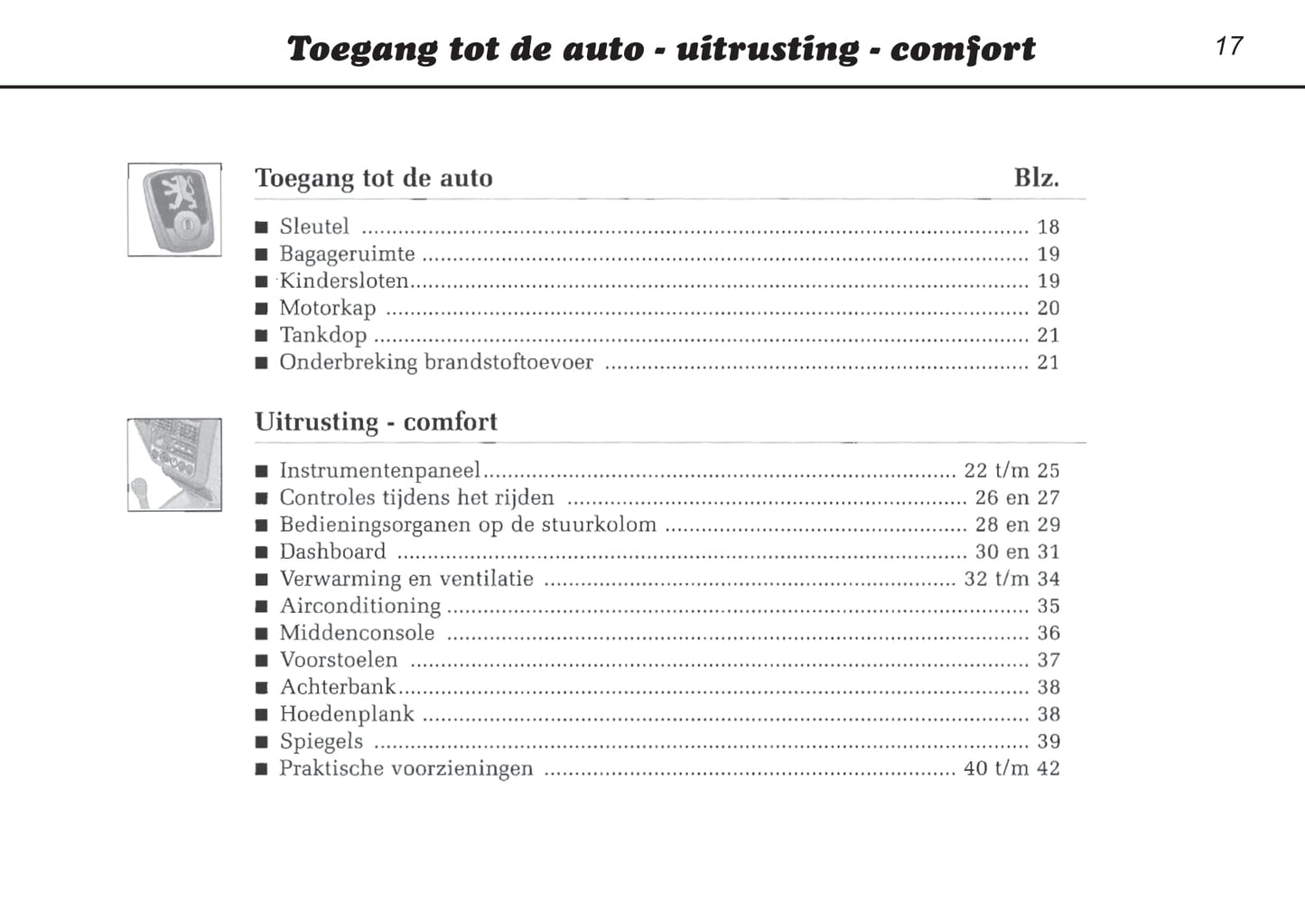 1996-2000 Peugeot 106 Bedienungsanleitung | Niederländisch