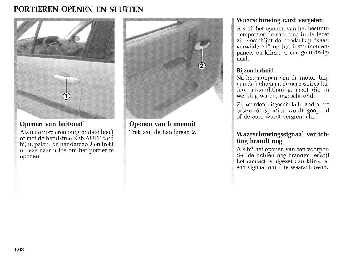 2003-2004 Renault Scénic Bedienungsanleitung | Niederländisch