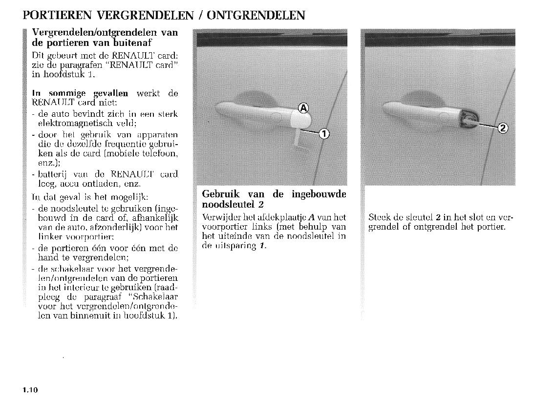 2003-2004 Renault Scénic Bedienungsanleitung | Niederländisch