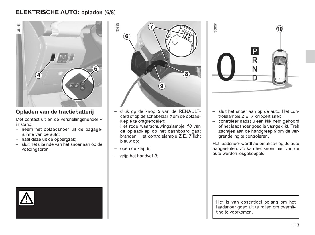 2015-2016 Renault Zoe Owner's Manual | Dutch