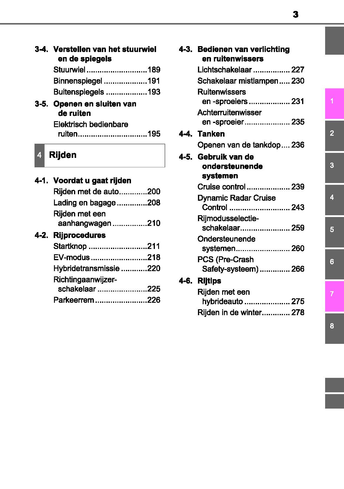 2016-2019 Toyota Prius+ Owner's Manual | Dutch