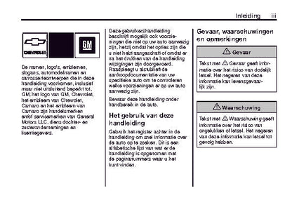 2014 Chevrolet Camaro Bedienungsanleitung | Niederländisch