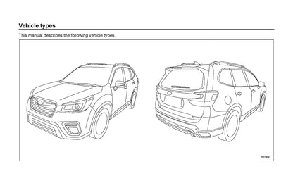 2019 Subaru Forester Bedienungsanleitung | Englisch