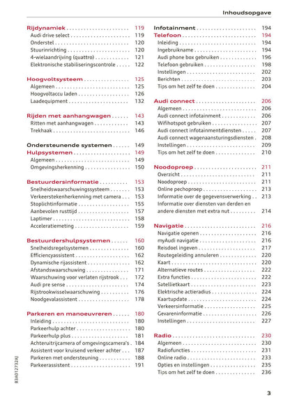 2018-2023 Audi Q3 Owner's Manual | Dutch