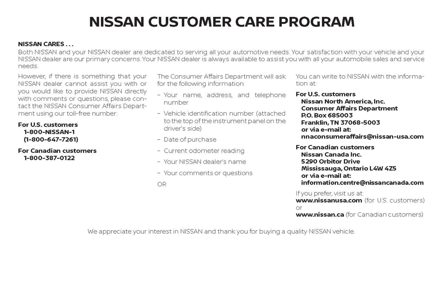 2019 Nissan Sentra Bedienungsanleitung | Englisch