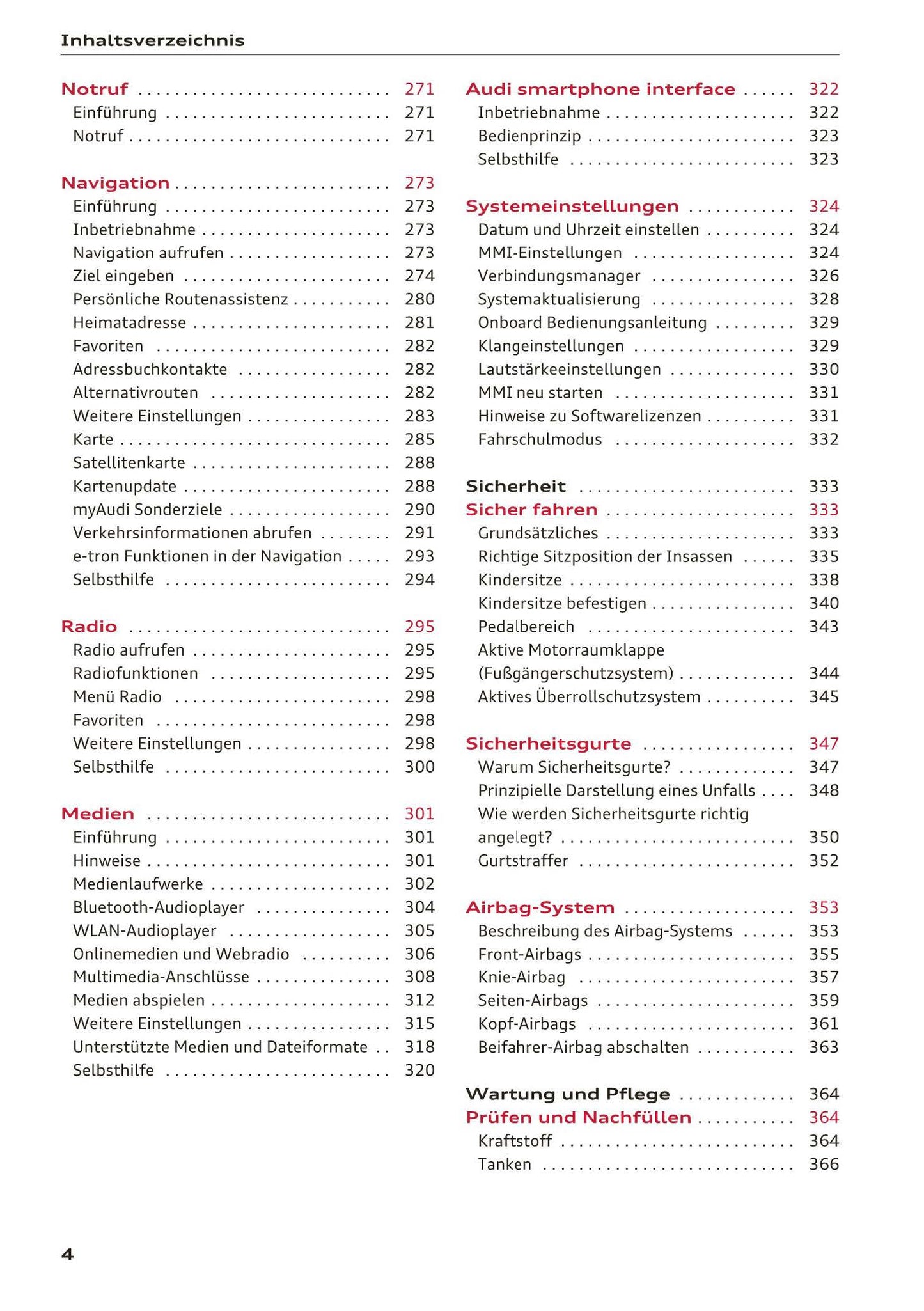 2016-2018 Audi A3 Bedienungsanleitung | Deutsch