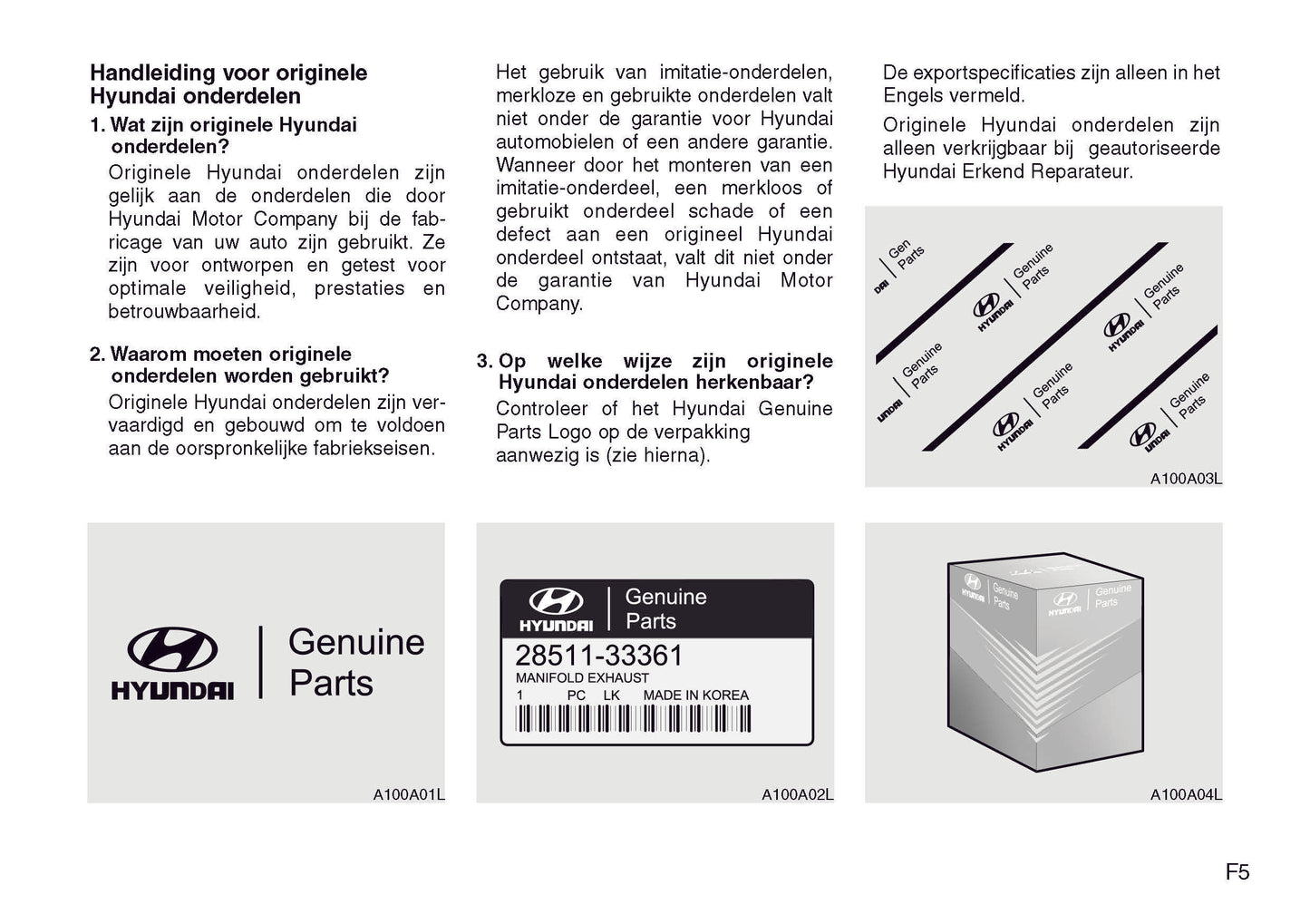 2009-2010 Hyundai ix55 Owner's Manual | Dutch