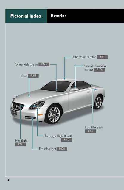 2008 Lexus SC 430 Bedienungsanleitung | Englisch