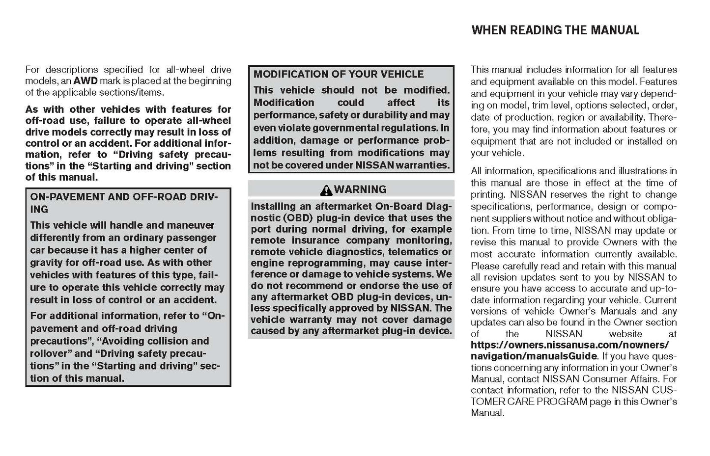 2017 Nissan Rogue Hybrid Owner's Manual | English