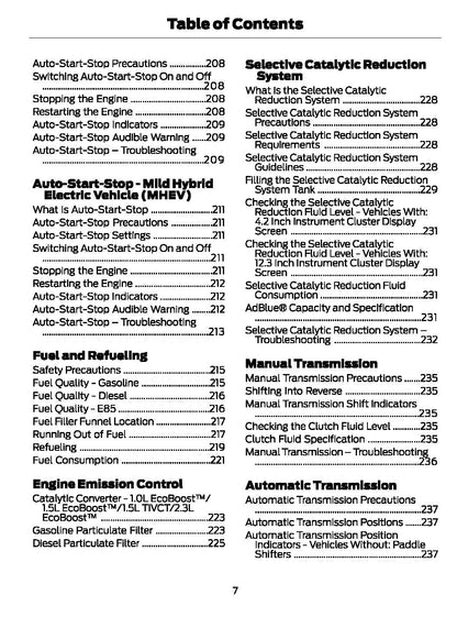 2021 Ford Focus Owner's Manual | English