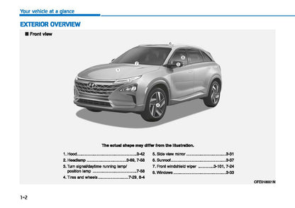 2019 Hyundai Nexo Bedienungsanleitung | Englisch
